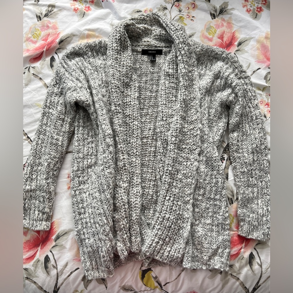 Forever 21 Wool Blend Knit Cardigan